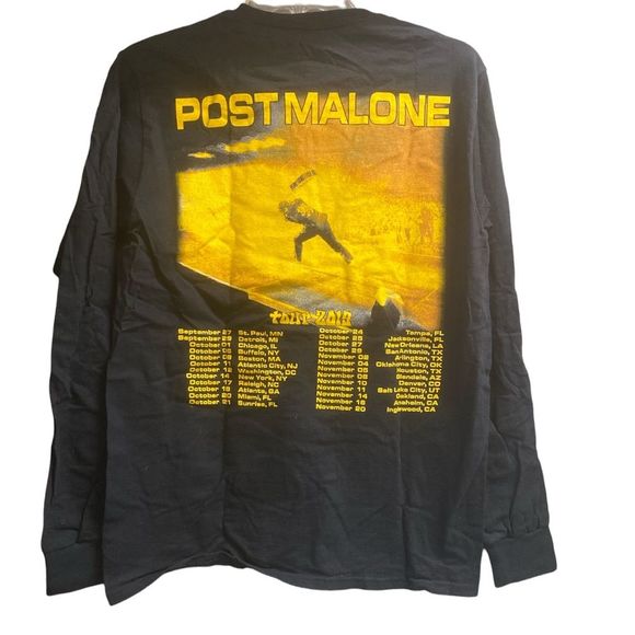 Post Malone Tour 2019 Band Concert Graphic Long Sleeve T-Shirt - Picture 2 of 3